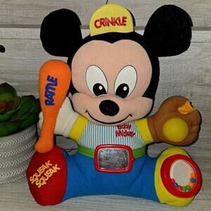 [VINTAGE BABY] 90s Disney Mickey Mouse Plush  Toy